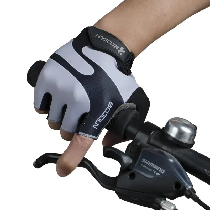 0002Breathable Anti-Slip Women Men Half Finger Summer Cycling Fingerless Gloves