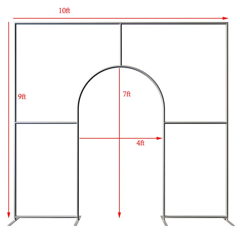 10x9ft Wedding Party Flower Arch Frame Welcome Stand Door