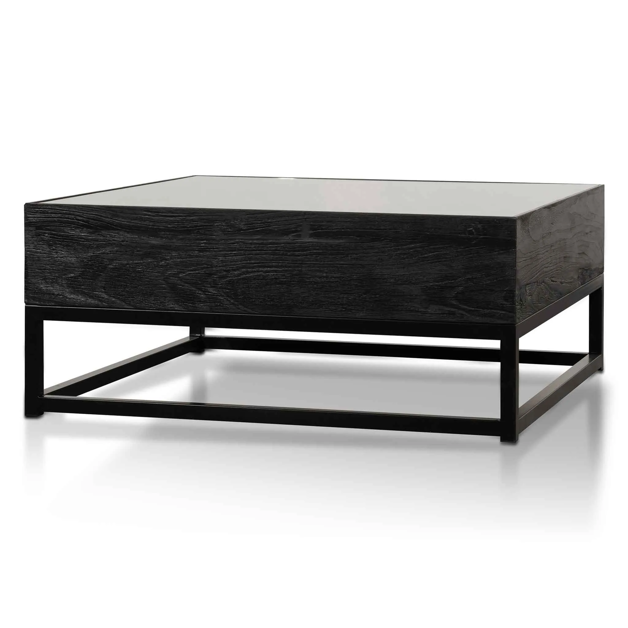 1m Reclaimed Coffee Table - Black