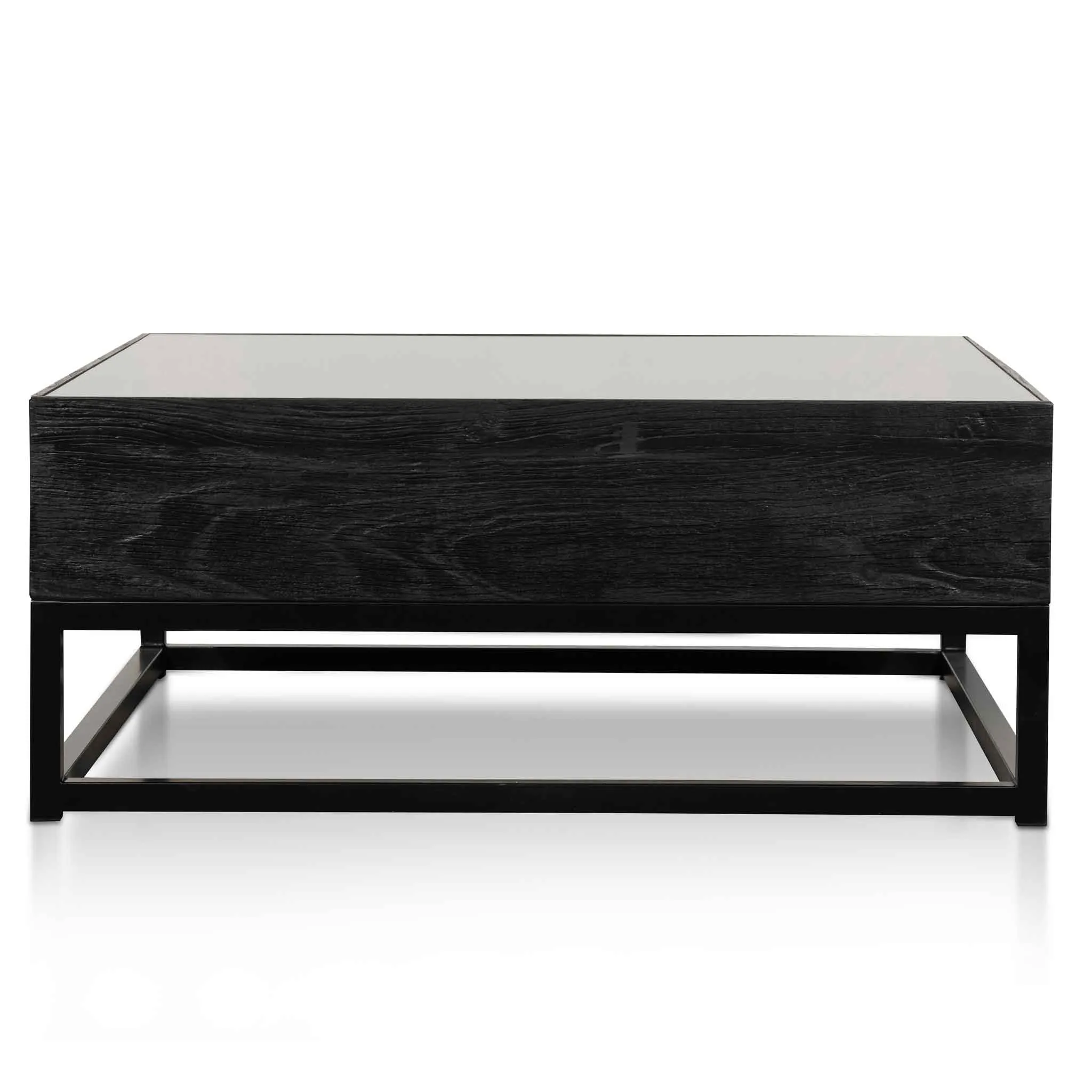 1m Reclaimed Coffee Table - Black