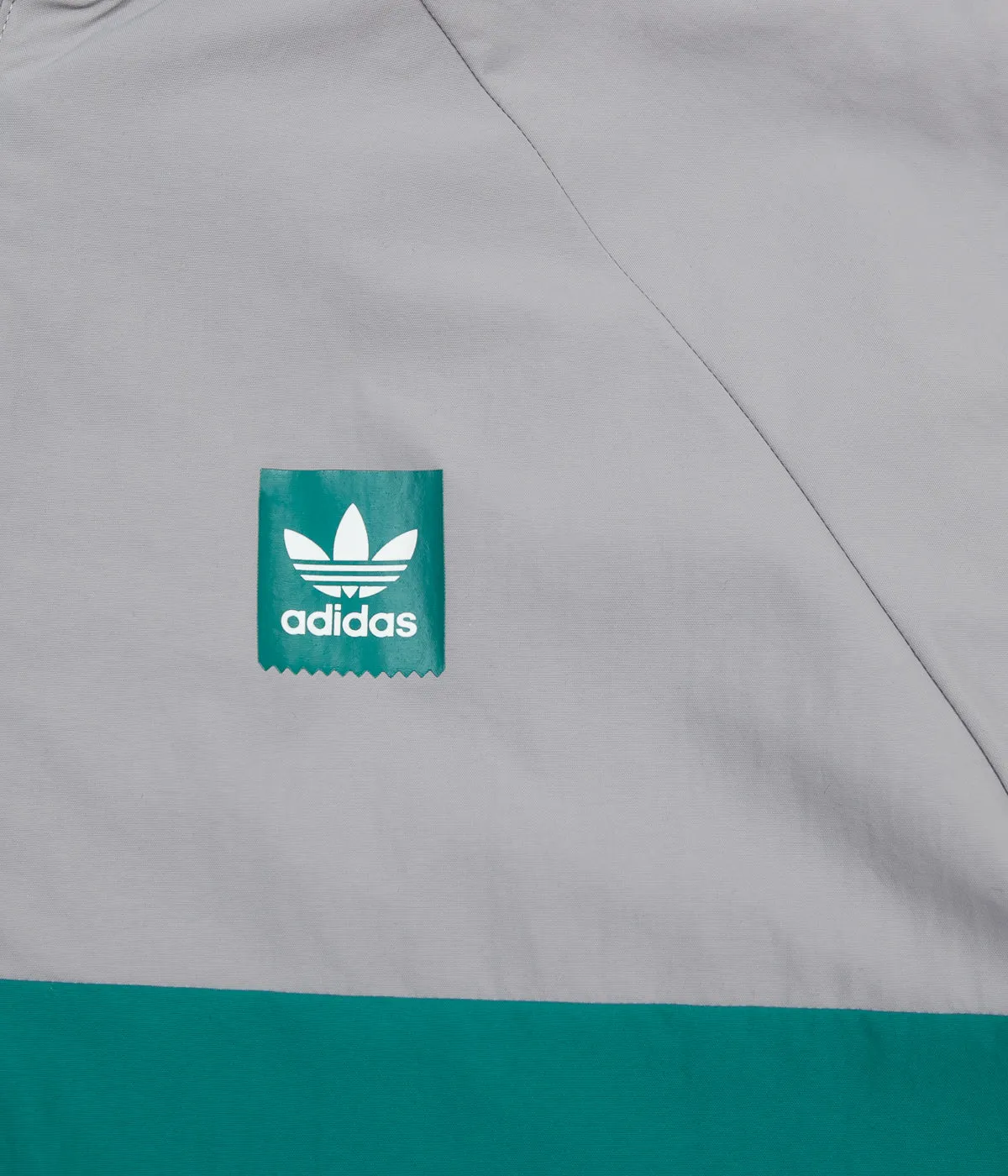 Adidas Dekum Packable Jacket - Light Granite / Active Green