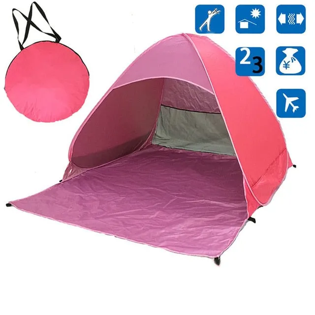 ASHORESHOP Automatic Open Tent Family Tourist Fish Camping Sun Shade Tent