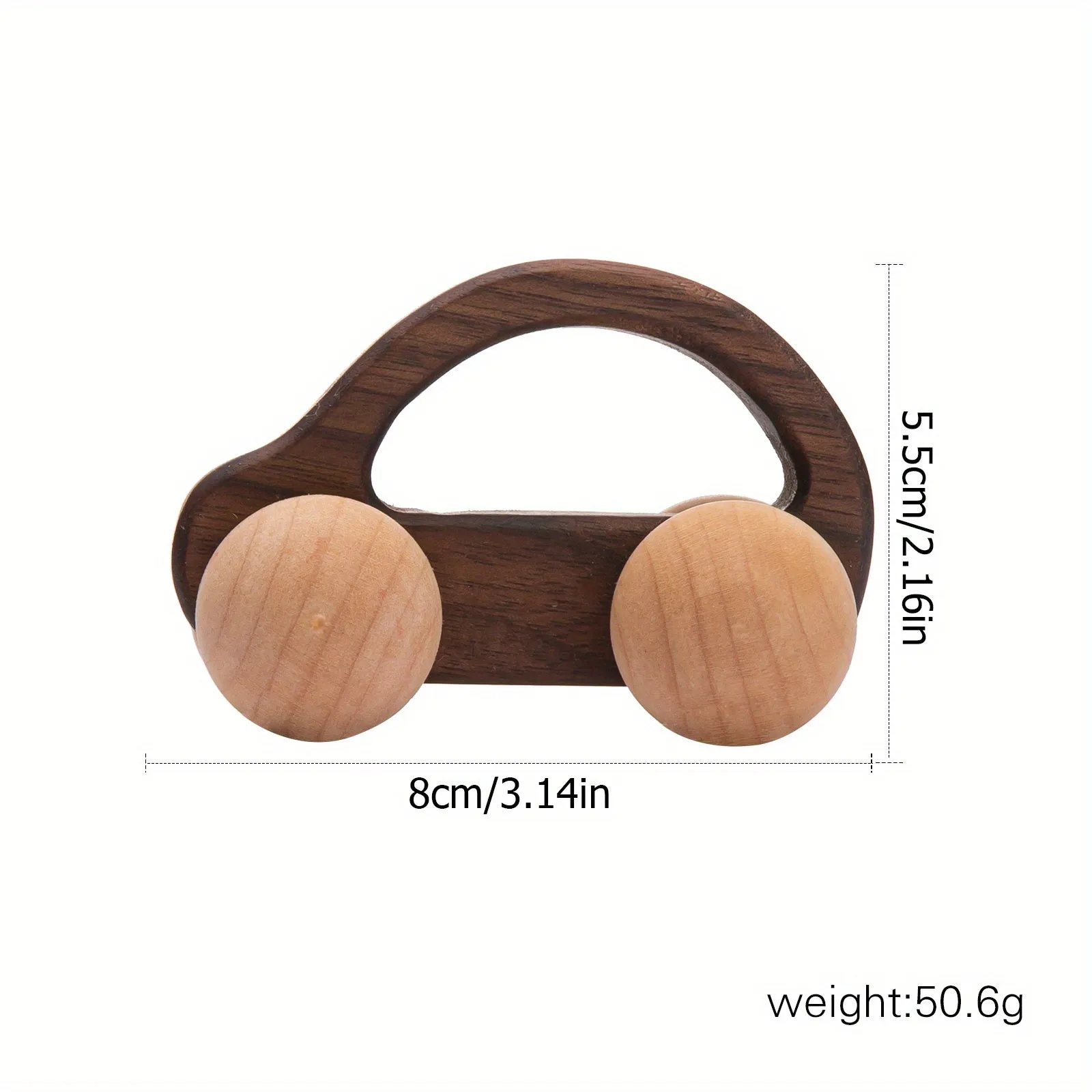 Baby Car Toy, Wooden Maple Wood Mahogany Black Walnut High-end Car Classic Car Children's Toy Birthday Gift For 3 Years Old 