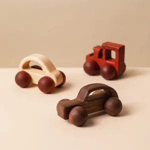 Baby Car Toy, Wooden Maple Wood Mahogany Black Walnut High-end Car Classic Car Children's Toy Birthday Gift For 3 Years Old 