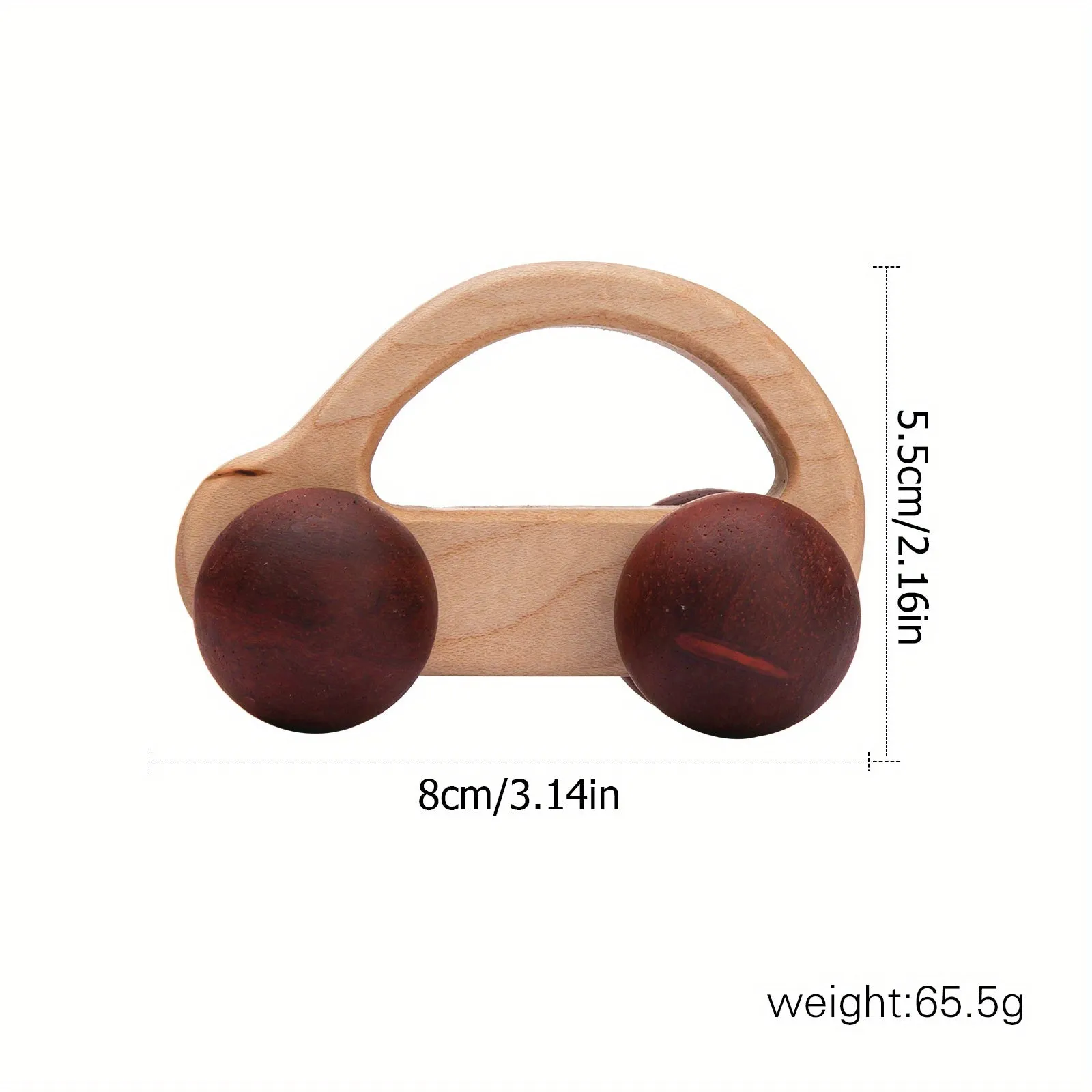 Baby Car Toy, Wooden Maple Wood Mahogany Black Walnut High-end Car Classic Car Children's Toy Birthday Gift For 3 Years Old 