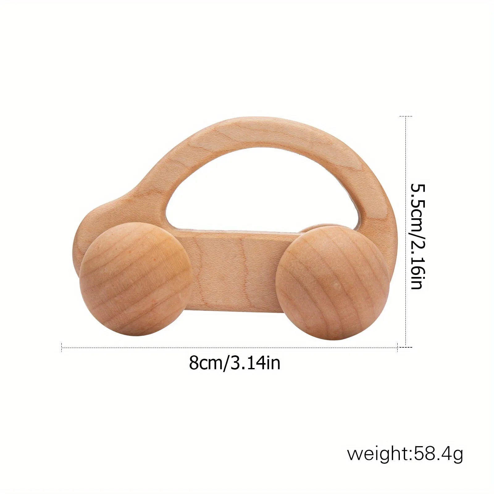 Baby Car Toy, Wooden Maple Wood Mahogany Black Walnut High-end Car Classic Car Children's Toy Birthday Gift For 3 Years Old 