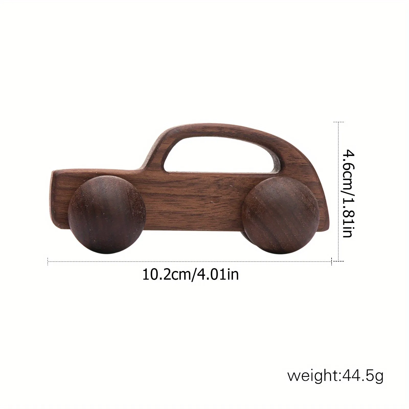 Baby Car Toy, Wooden Maple Wood Mahogany Black Walnut High-end Car Classic Car Children's Toy Birthday Gift For 3 Years Old 