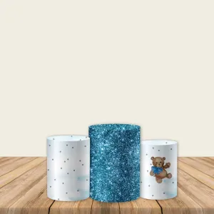 Bear Theme Fabric Pedestal Covers