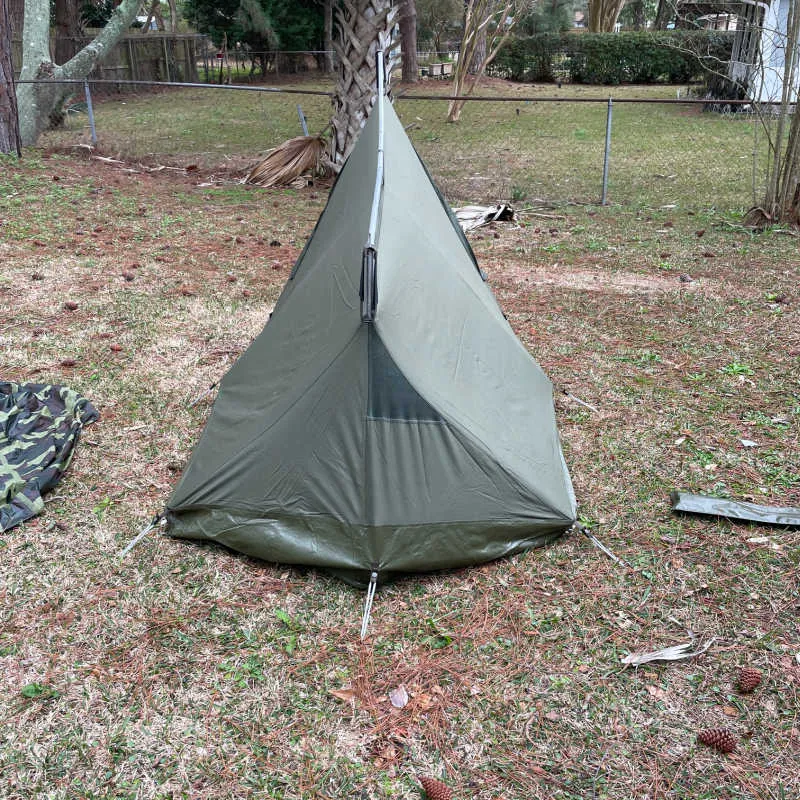 Belgium Military |  2 Man Canvas Tent |  Jigsaw Camo Flysheet