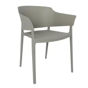 Bolero Lorenzo Cafe Chairs Medium Grey (Pack of 2) - DX970