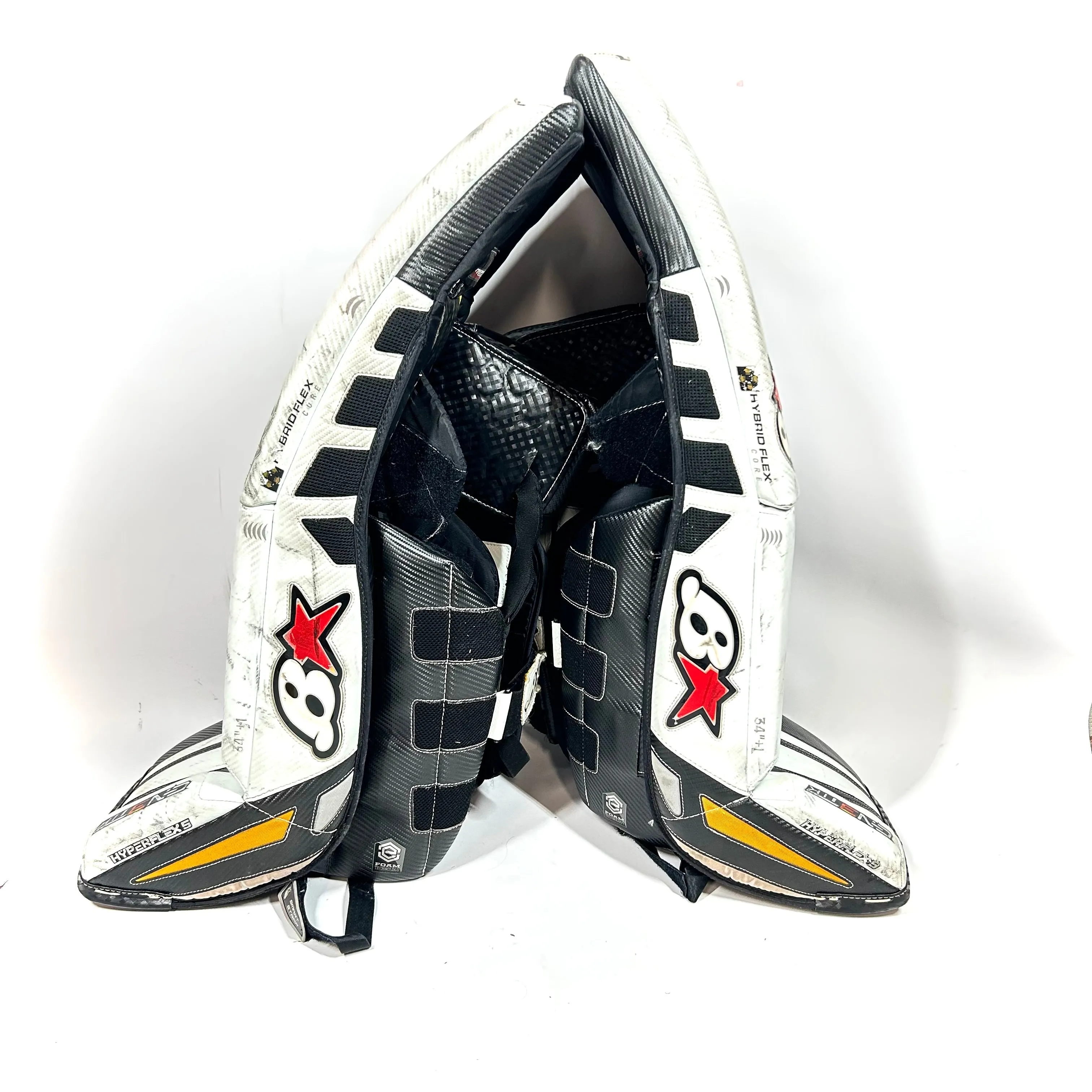 Brians Gnetik 3 - Used Pro Stock Senior Goalie Full Set (Black/Yellow)