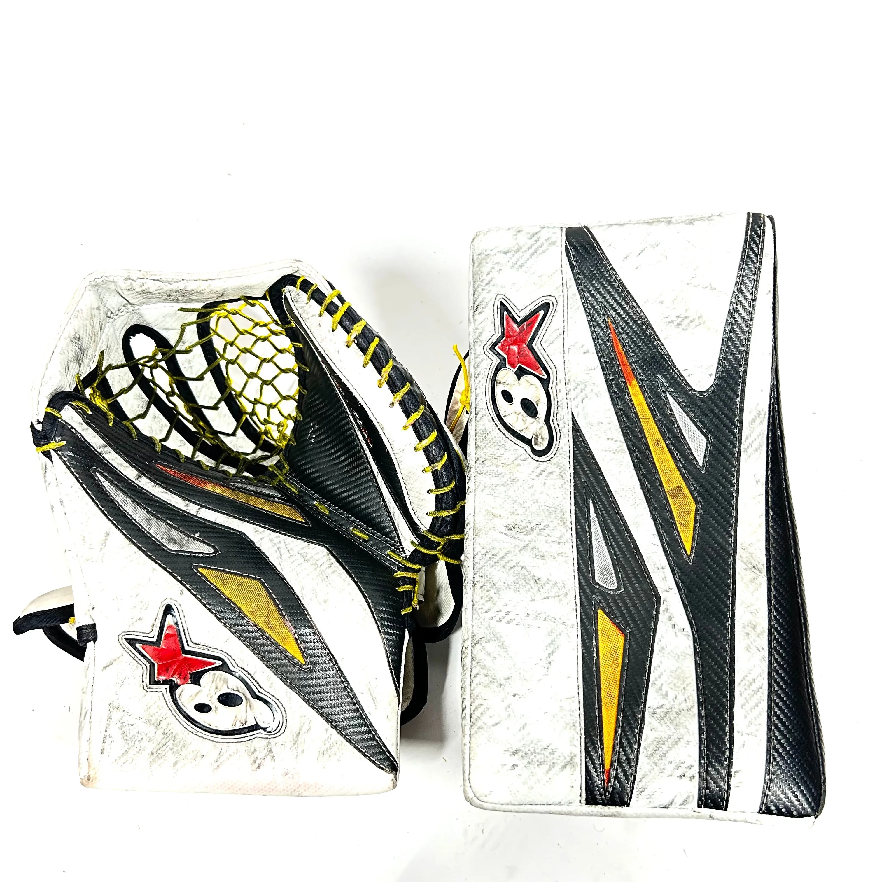 Brians Gnetik 3 - Used Pro Stock Senior Goalie Full Set (Black/Yellow)