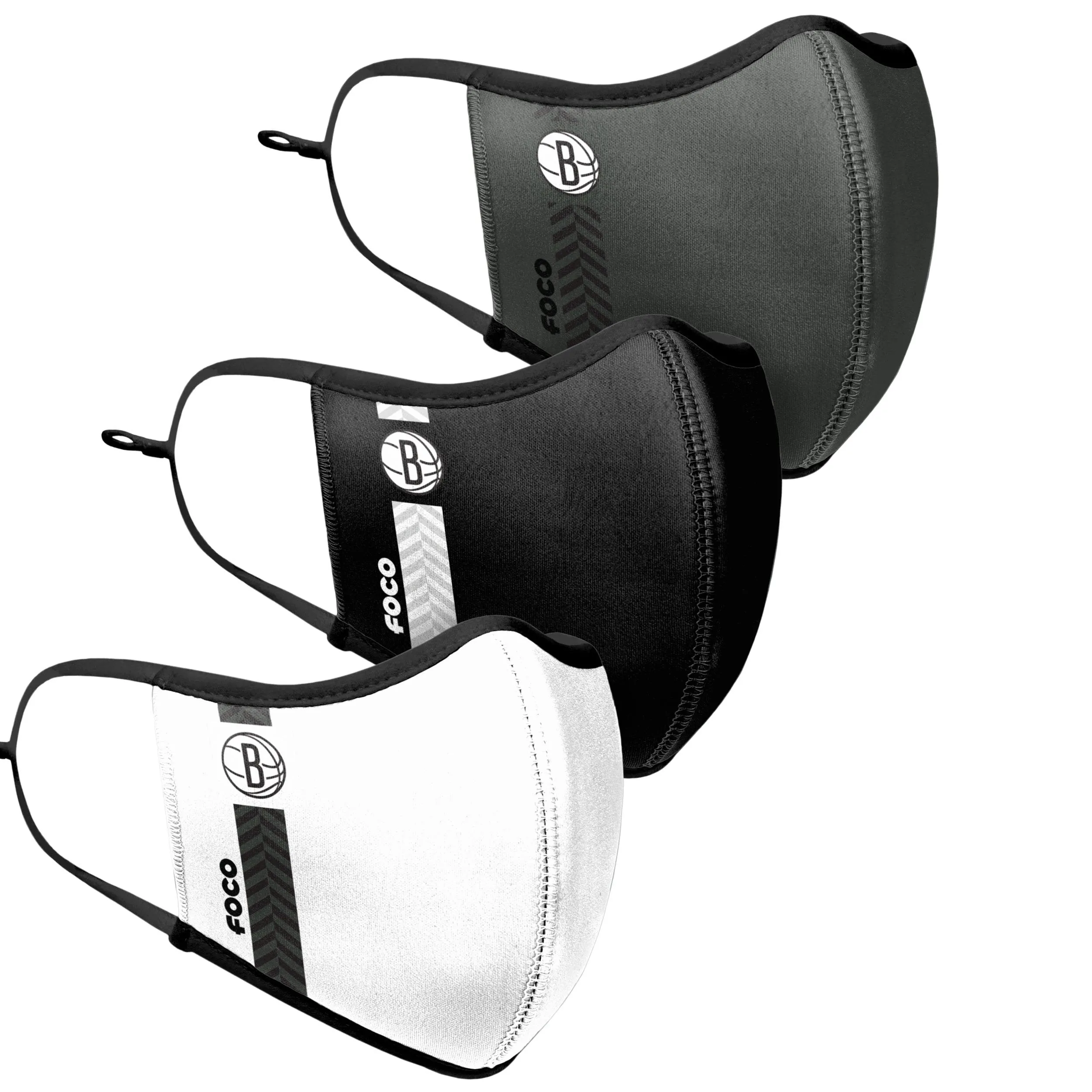 Brooklyn Nets NBA Sport 3 Pack Face Cover