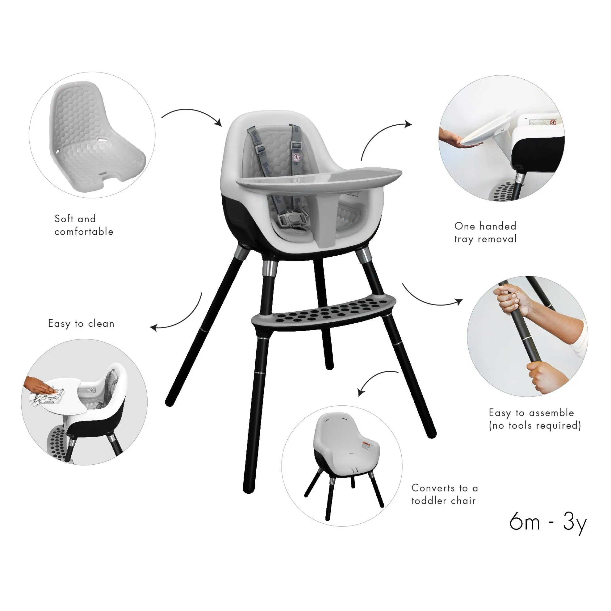 Bumbo High Chair - Black