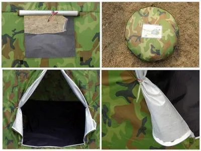 Camping Pop-up Outdoor Camping Tent for 2-3 Person Camouflage