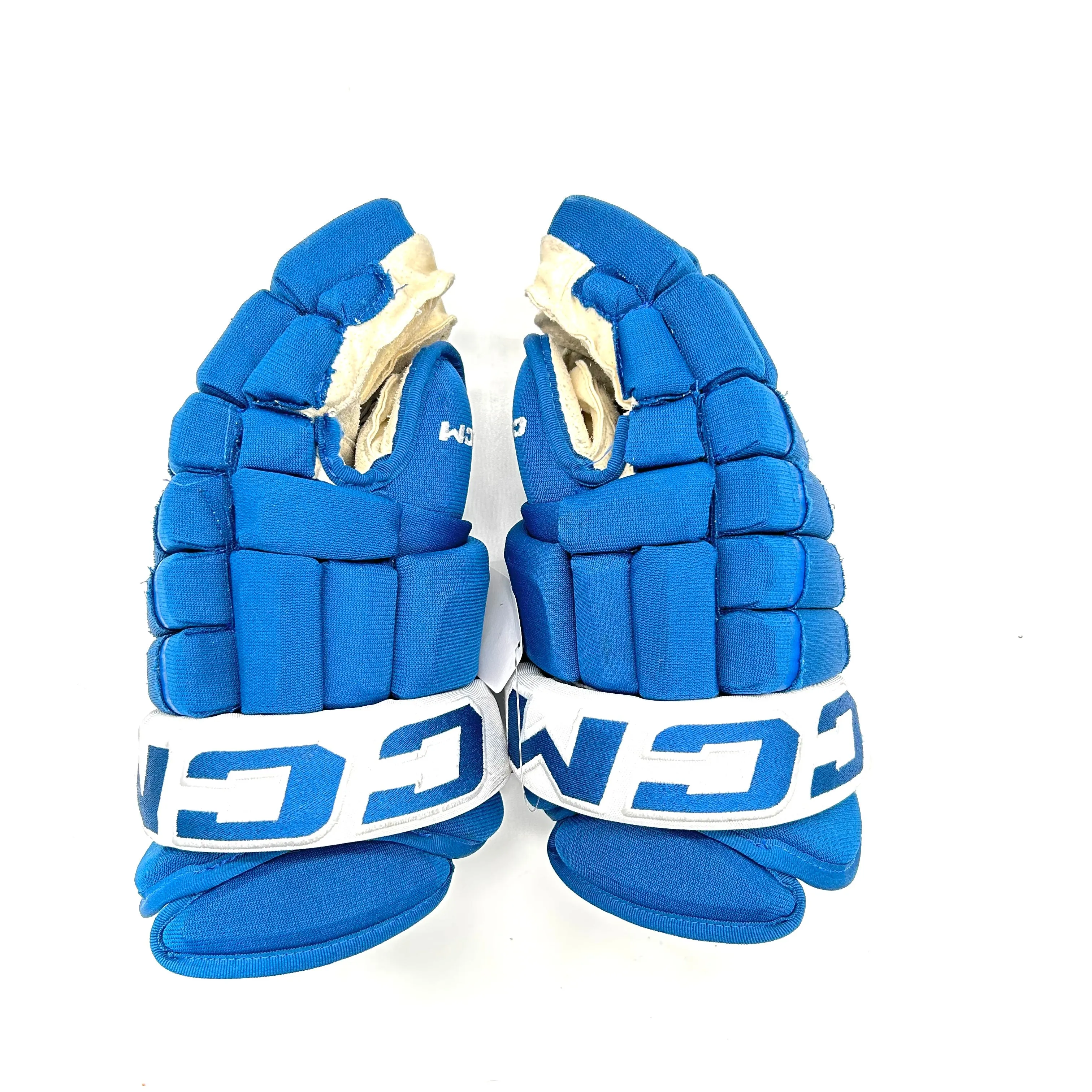 CCM HG97 - Used NHL Pro Stock Glove - Colorado Avalanche (Blue)