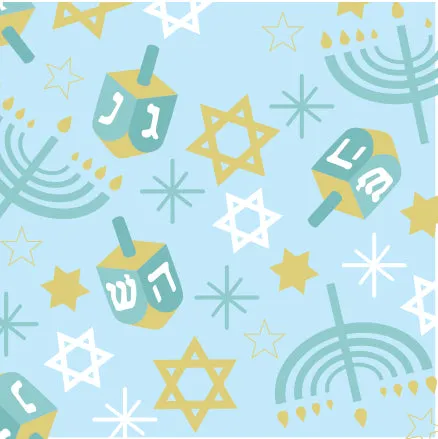 Chanukah Pattern Baby Paper