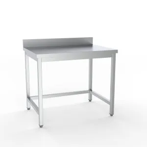 Combisteel Full 430 Stainless Steel 600 Line Worktable With Upstand 1600mm Wide - 7333.0042