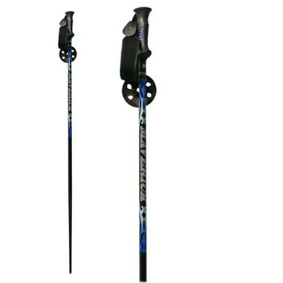 cozy New  Maverick Alpine Downhill Adult Alum. Ski Poles 44"-54" Green/Grey