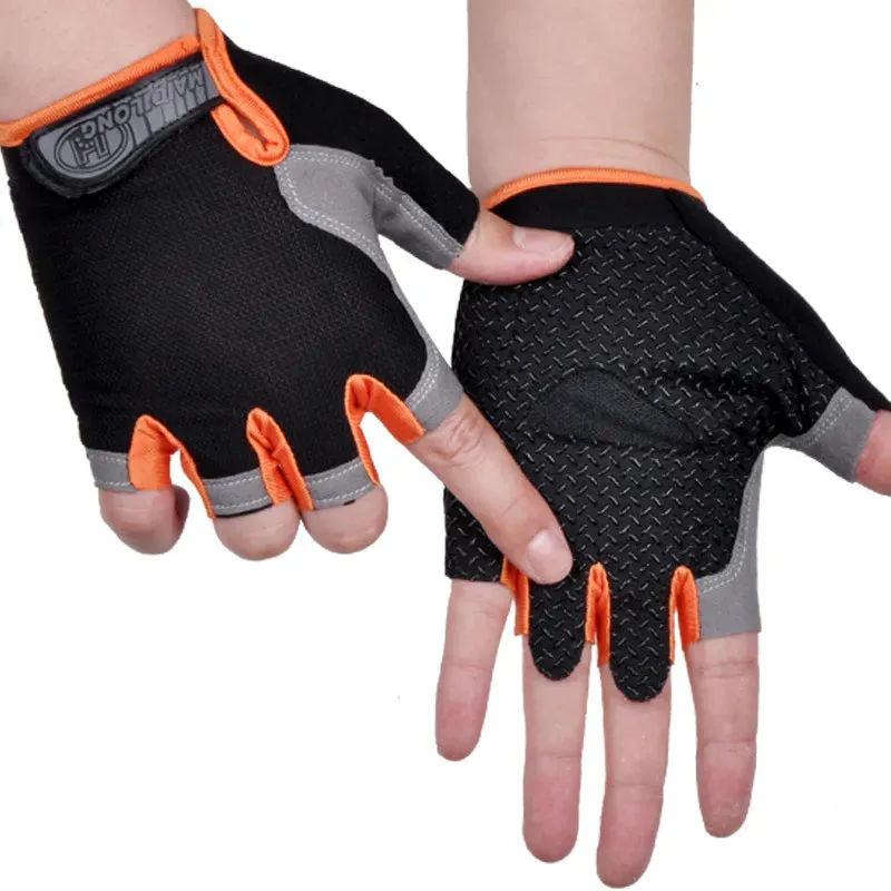 Cycling Anti-slip Men Half Finger Gloves Breathable Shockproof Sports Gloves Anti-sweat Bike Bicycle Glove Cycling Equipment