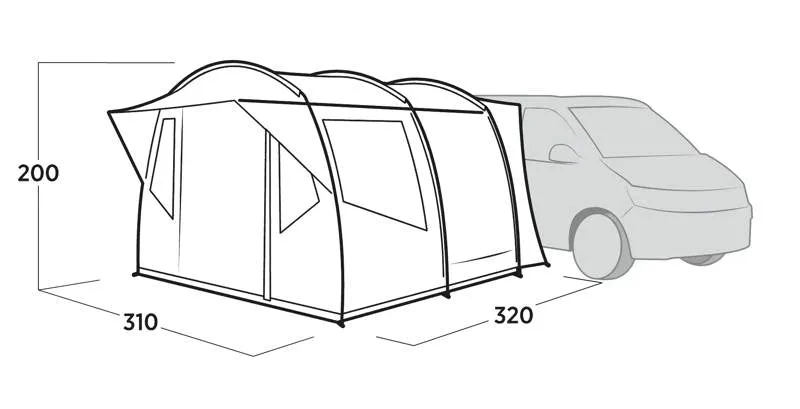 Easy Camp Reine Drive Away Awning 2025