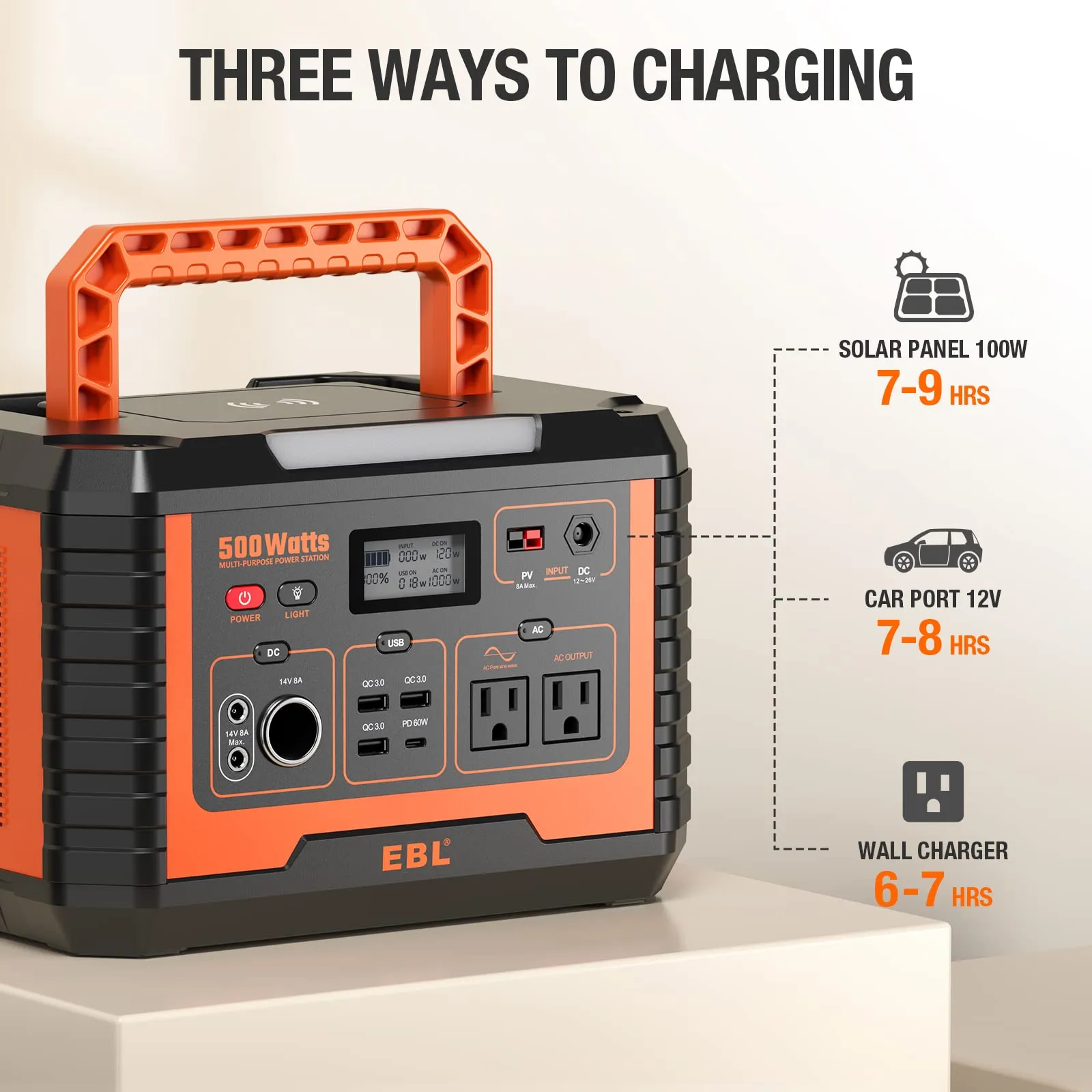 EBL Portable Power Station 500W