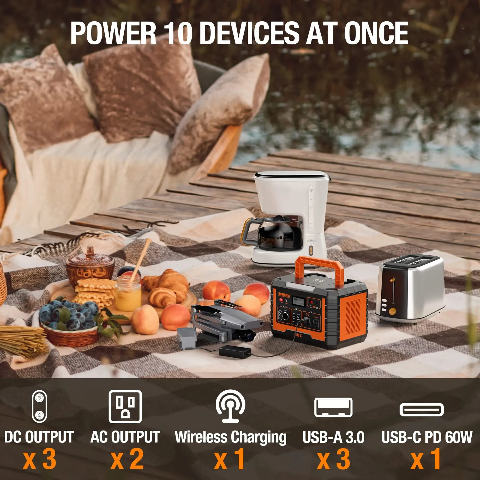 EBL Portable Power Station 500W