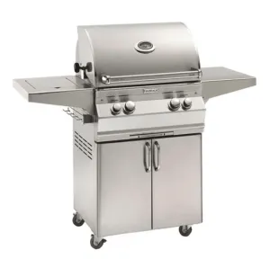 Fire Magic Aurora A430s 24-Inch Natural Gas Freestanding Grill w/ Backburner, Rotisserie Kit and Analog Thermometer - A430S-8EAN-61