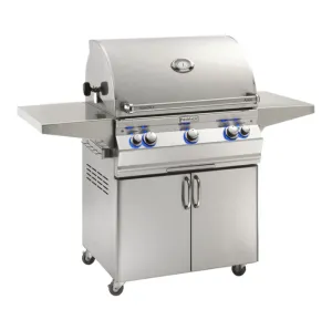 Fire Magic Aurora A660s 30-Inch Propane Gas Freestanding Grill w/ 1 Sear Burner, Backburner, Rotisserie Kit and Analog Thermometer - A660S-8LAP-61