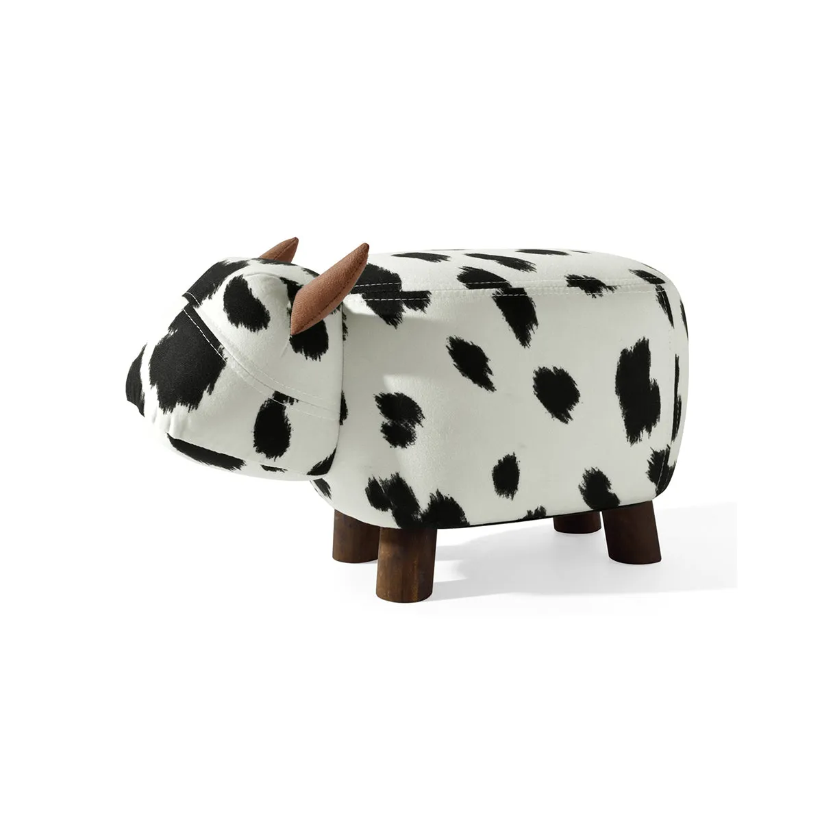 Friendly Cow Kids Black and White Stool