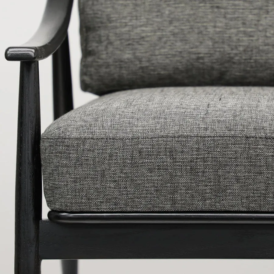 Greer armchair dark grey