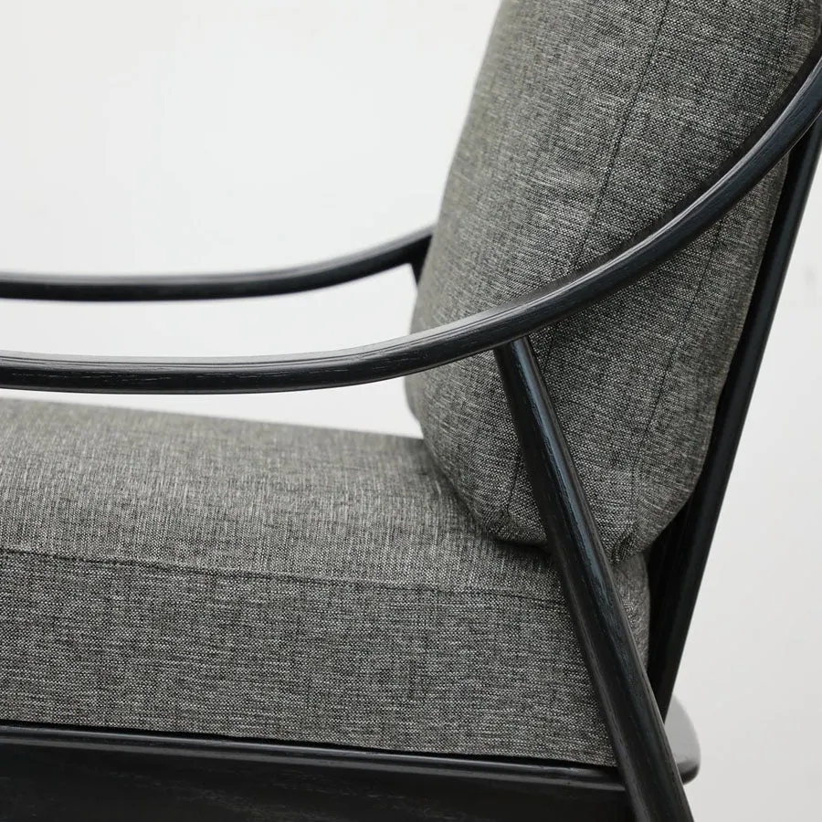 Greer armchair dark grey