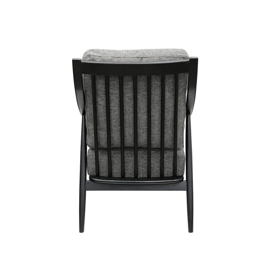 Greer armchair dark grey