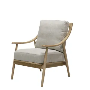 Greer armchair in light grey