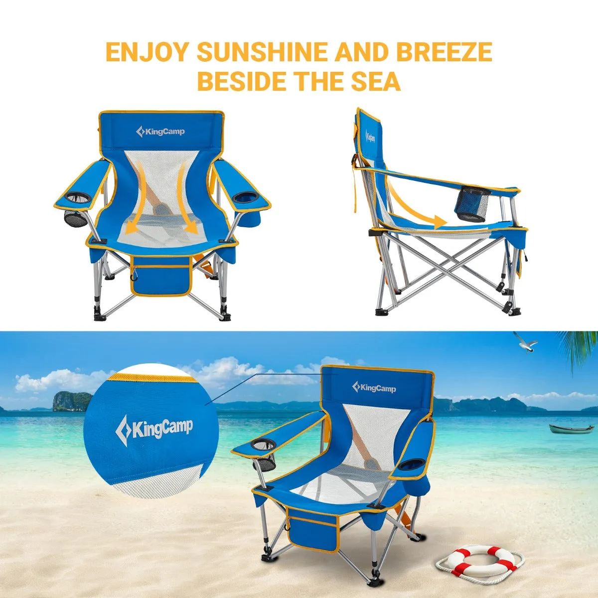 KingCamp Low Sling Lightweight Beach Chair