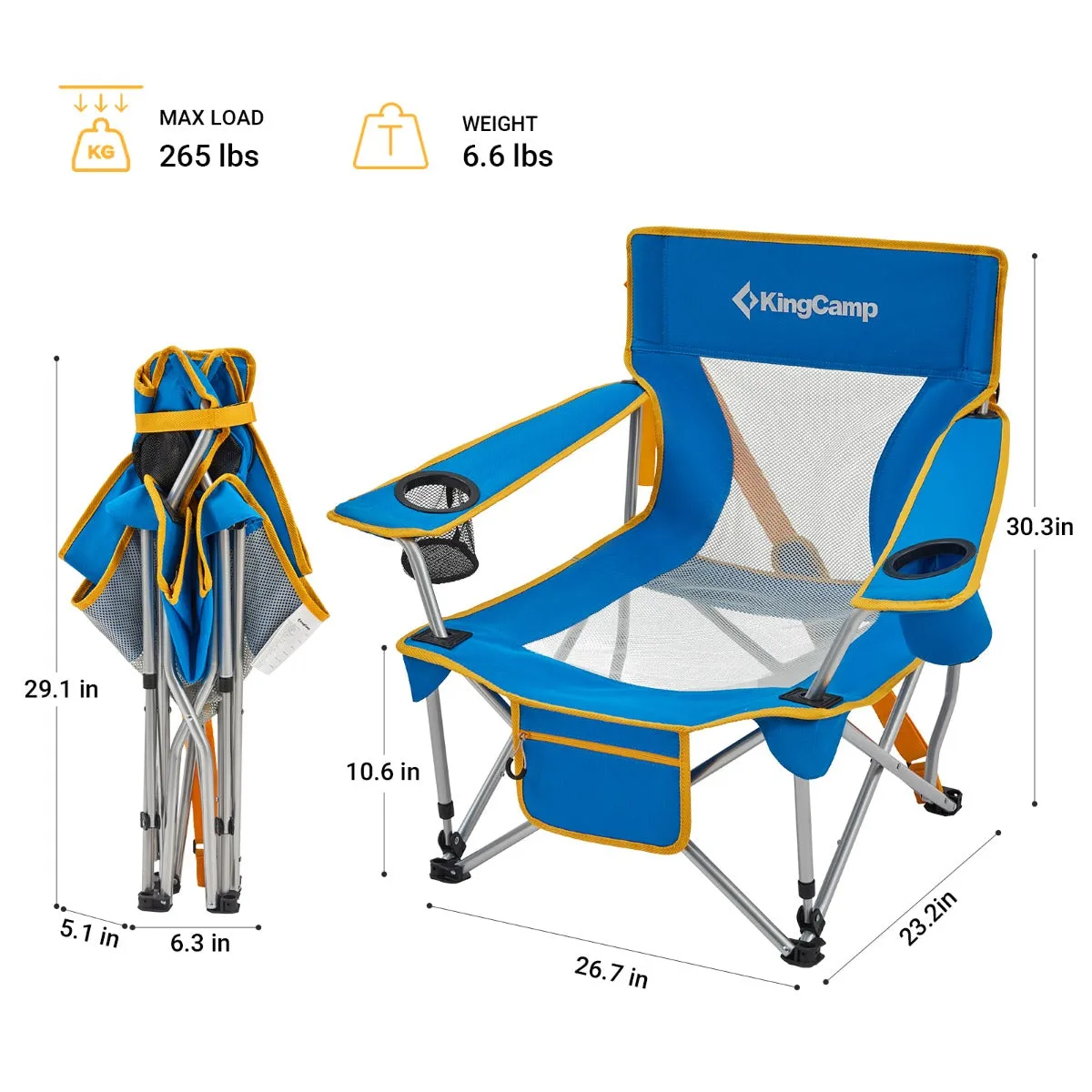 KingCamp Low Sling Lightweight Beach Chair