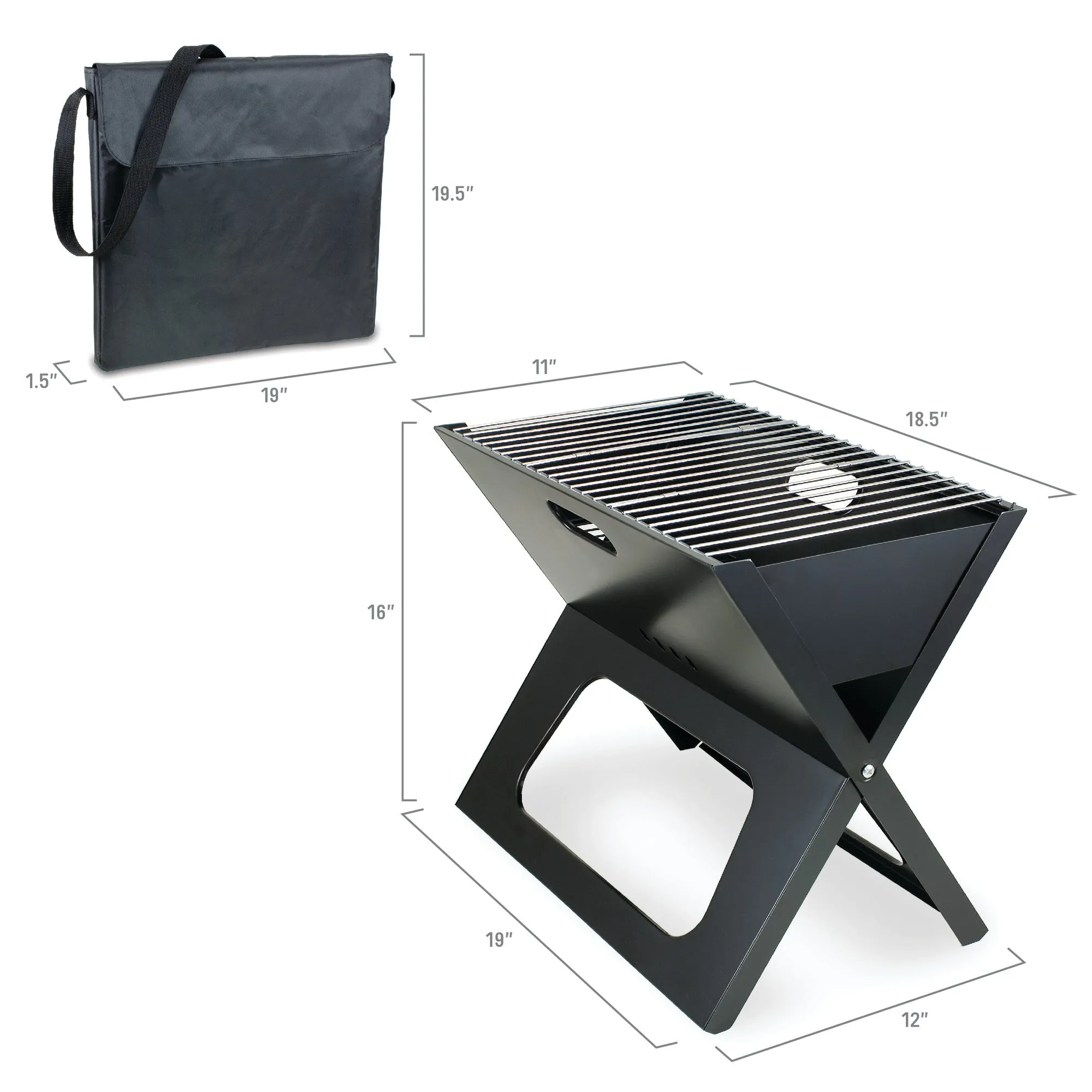 Las Vegas Raiders - X-Grill Portable Charcoal BBQ Grill