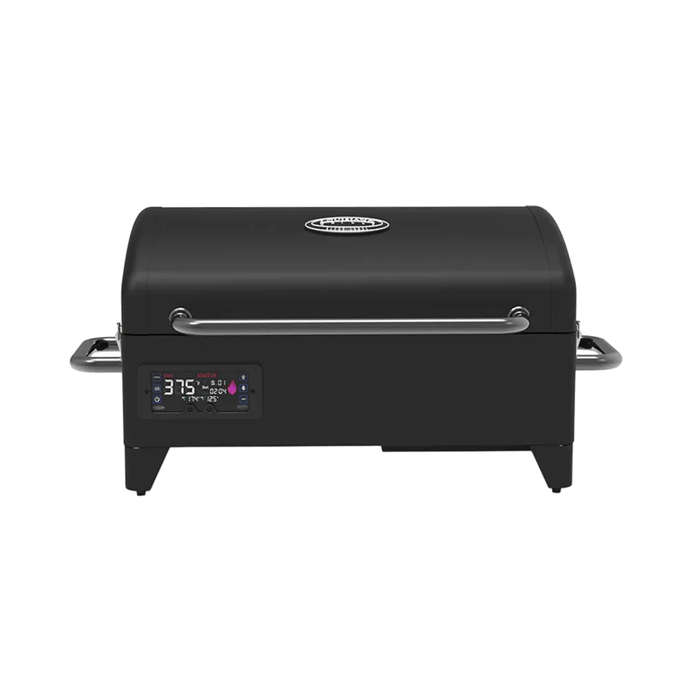 Louisiana Grills Black Label 300 Portable Wood Pellet Table Top Grill Black