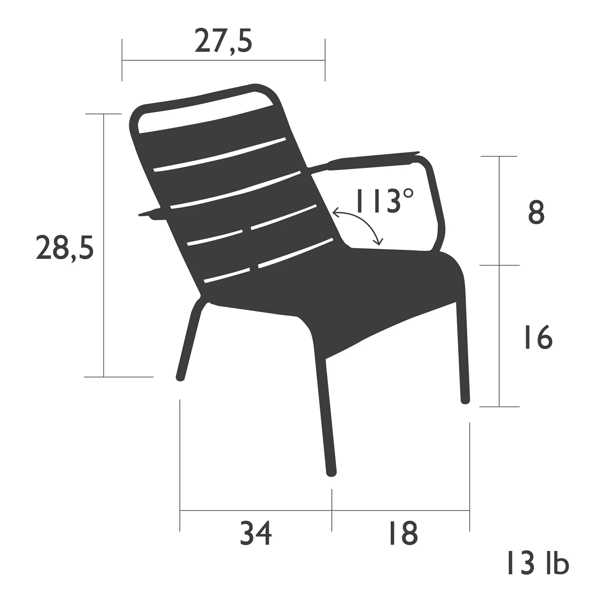 Luxembourg Low Chair (Set of 2)