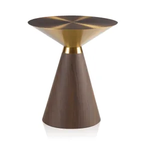 Marika 49cm Side Table - Walnut