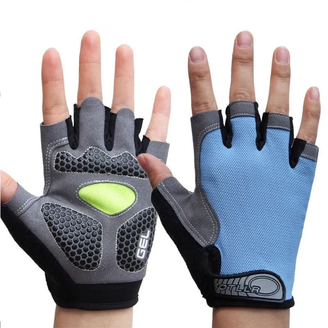 Men & Women's Sports 3D GEL Padded Anti-Slip Gloves Gym Fitness Weight Lifting Body Building Exercise Training Workout Crossfit