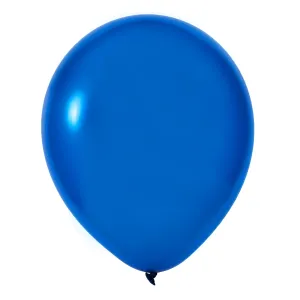 Metallic Blue 12" Chrome Latex Balloons | 50 pcs