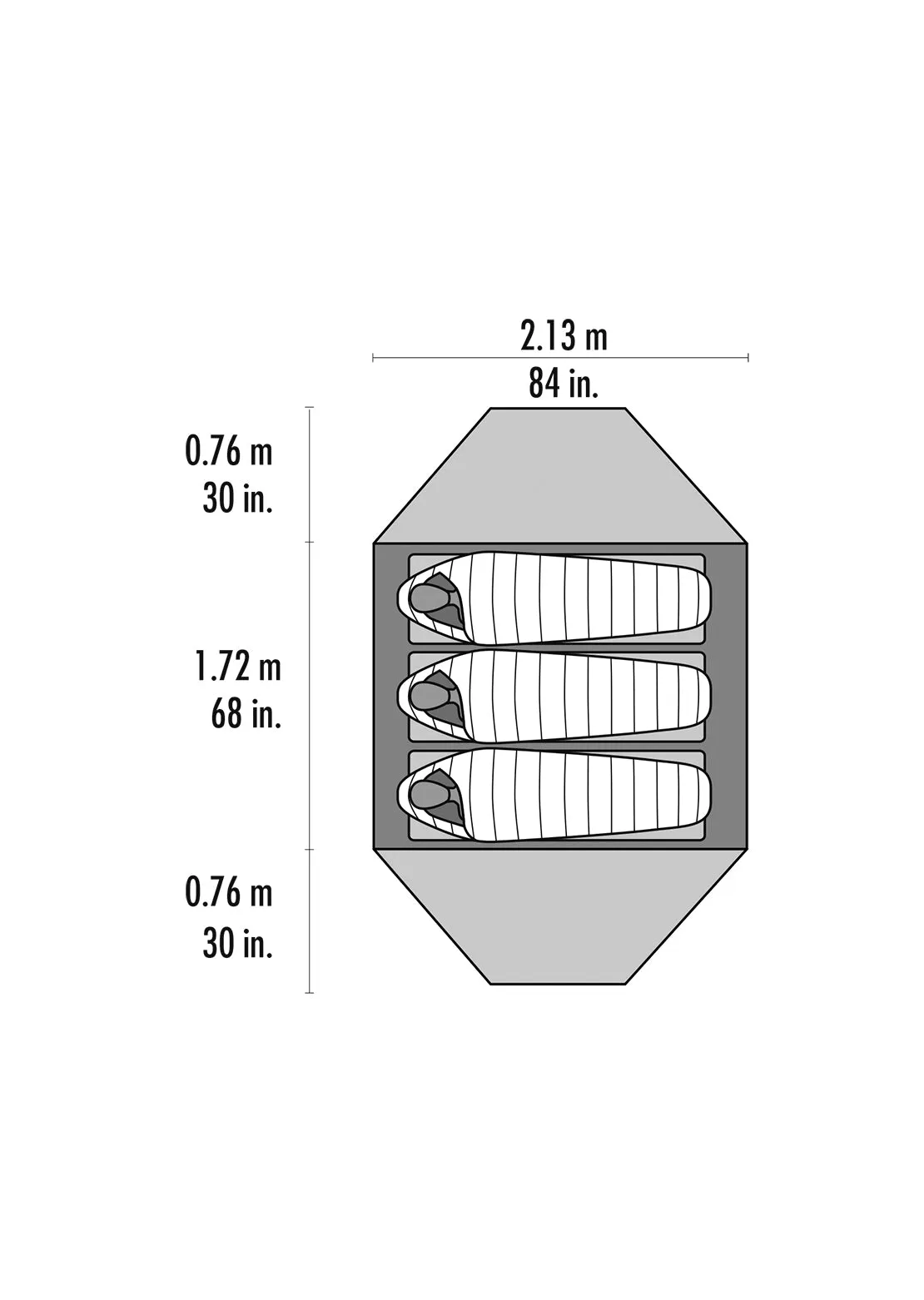 MSR Elixir 3 Three-Person V2 Backpack Tent