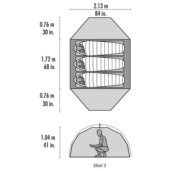 MSR Elixir Tent Including Footprint