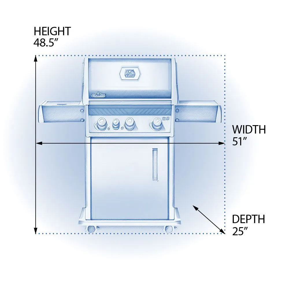 Napoleon F425DSBPGT-ECP Freestyle 425 SB with Range Side Burner