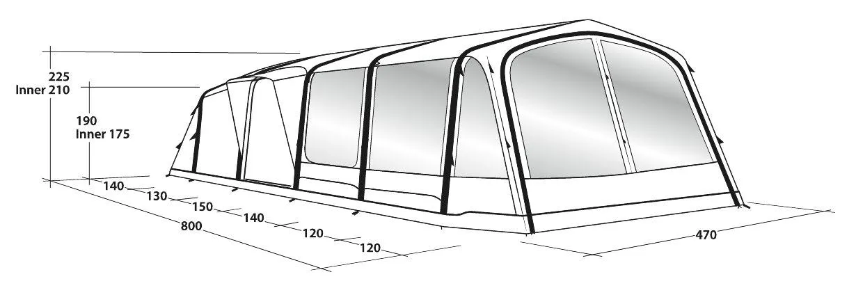 Outwell Knoxville 7SA Air Tent 2022