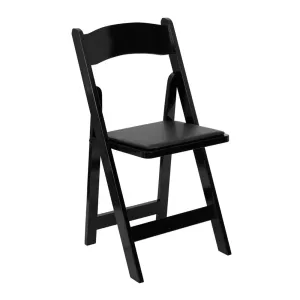 Padded Folding Chair / Black