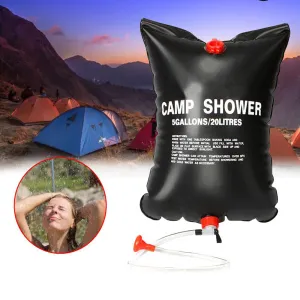 Portable 20L Solar Heated Outdoor Camping Shower Bag