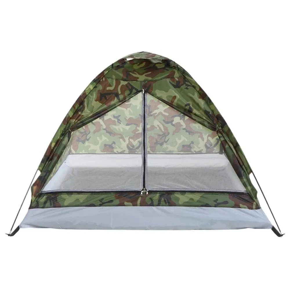 Portable Camouflage Camping Tent for 2 Person Single Layer Beach Tent Outdoor Ultralight Tents Outdoor Camping Equipment