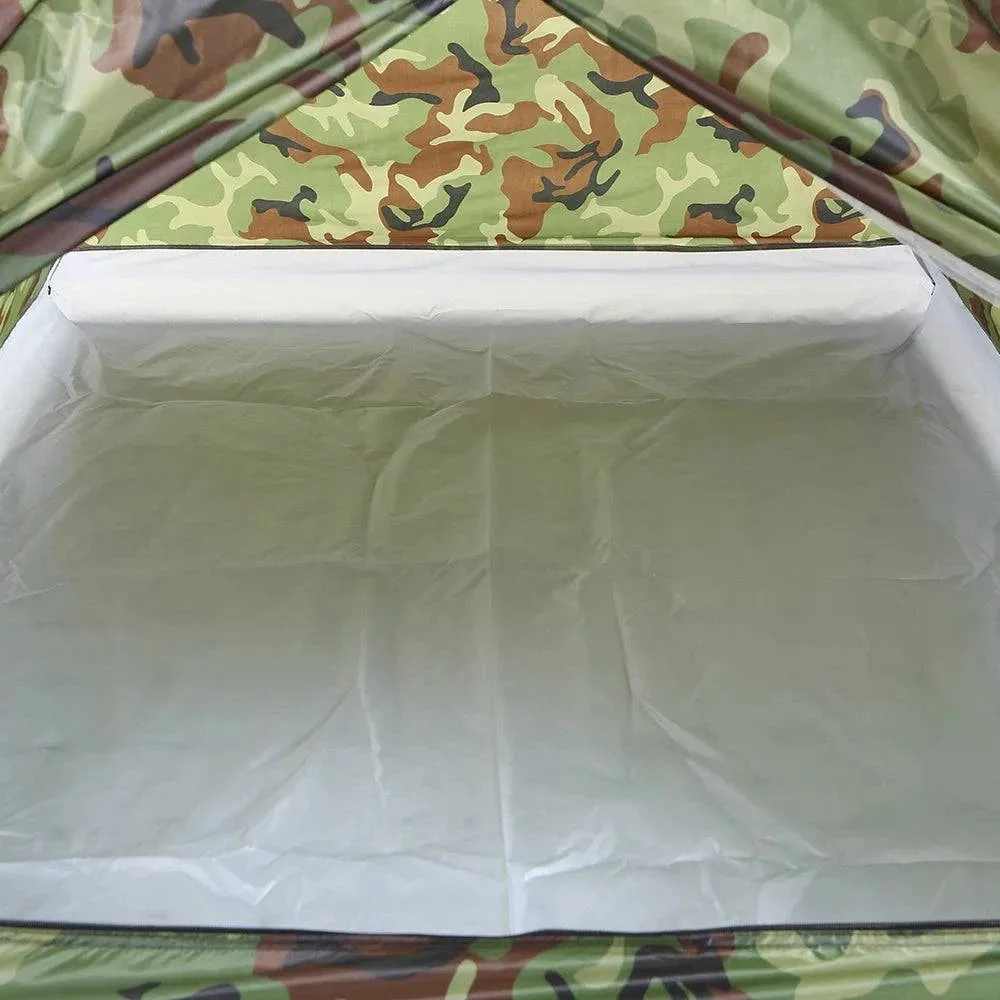 Portable Camouflage Camping Tent for 2 Person Single Layer Beach Tent Outdoor Ultralight Tents Outdoor Camping Equipment